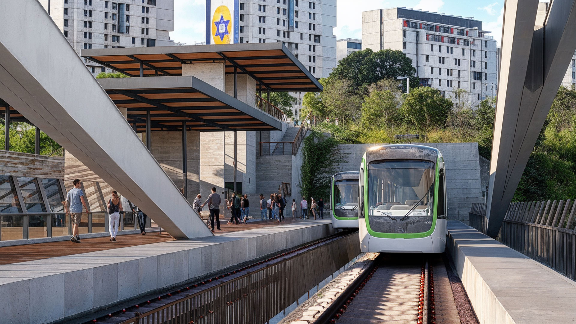 הדמיות פרויקט שלושת הגשרים בתל אביב בביצוע חברת טוטם הדמיה